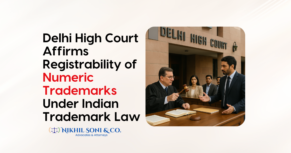 Registration of Numeric Trademarks allowed